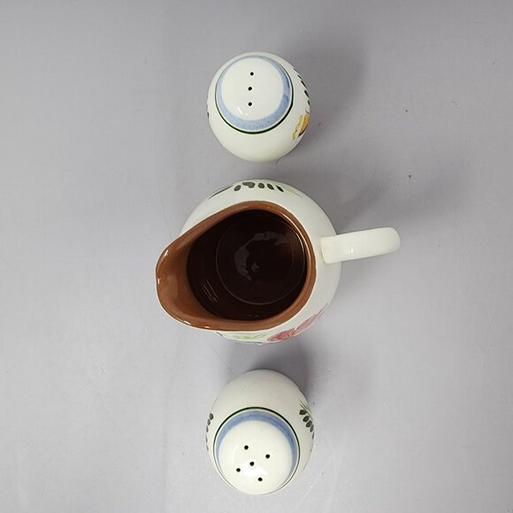 Vintage Stangl Handcrafted Earthenware Creamer & Salt Pepper Shakers Set - Picture 5 of 14